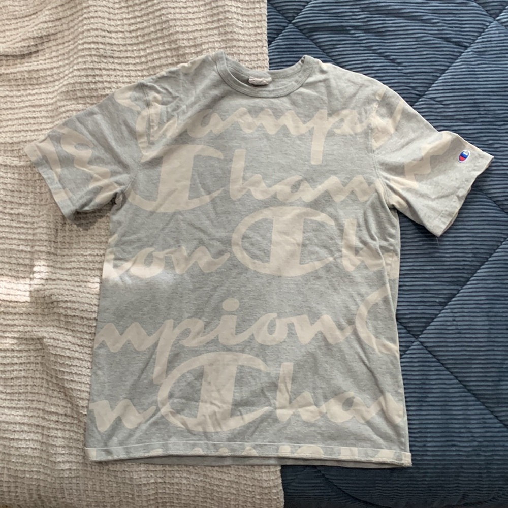 Gray champion tee